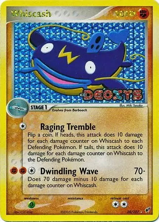EX Deoxys Whiscash #28/107 reverse holo